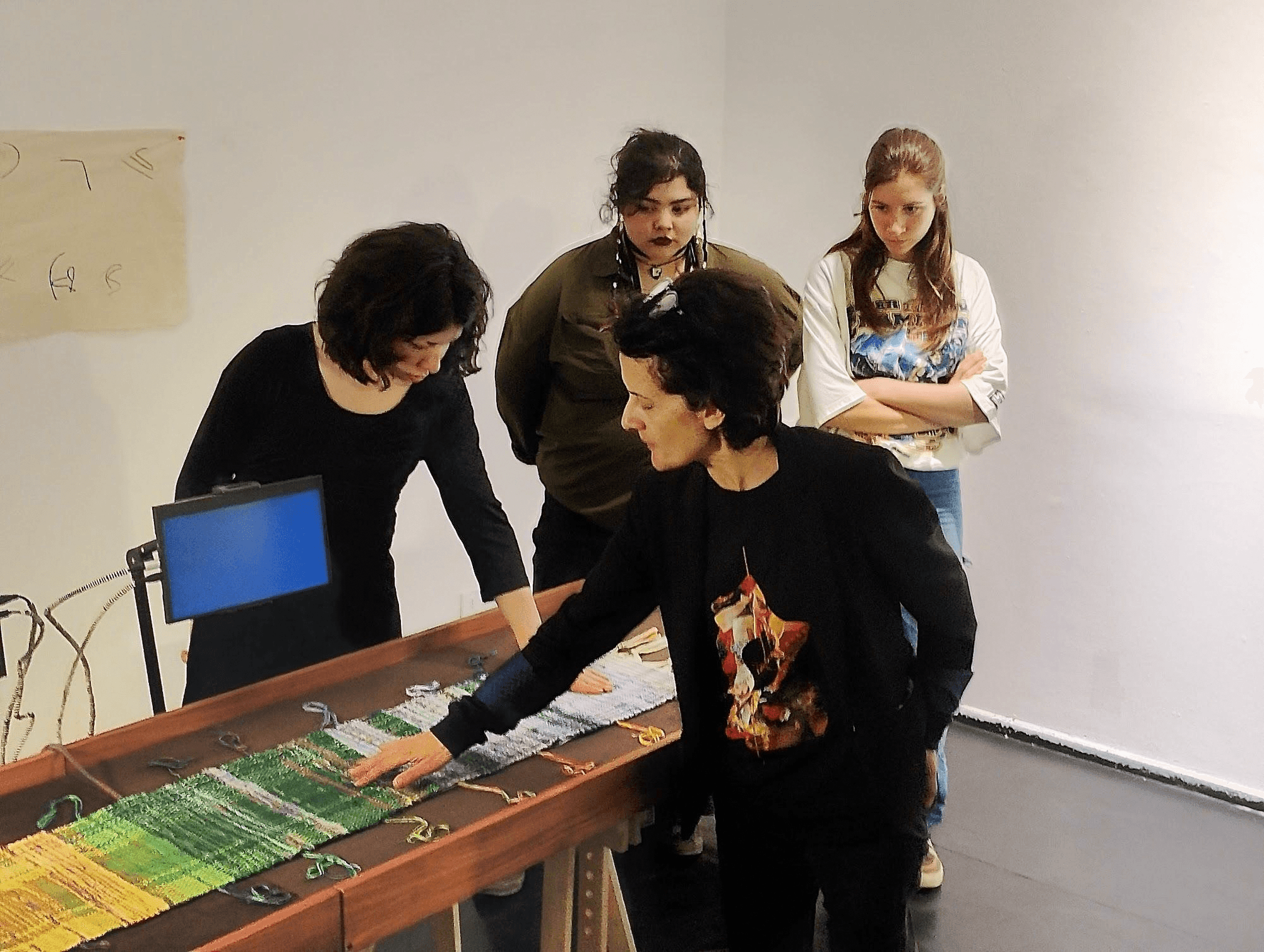 People at the exhibition.