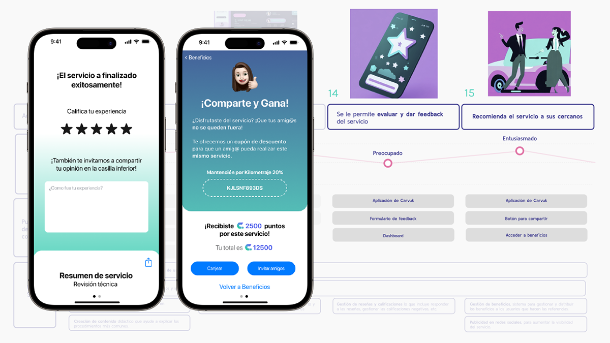 Interface mockup